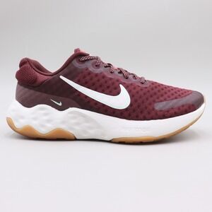 Nike Women's Maroon Athletic Sneakers with White Swoosh
